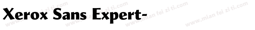 Xerox Sans Expert字体转换